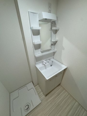 【洗面所】 | plumas北野 | 脱衣スペースもあります