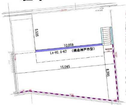 明石市大久保町大窪　土地の土地図|敷地約58.7坪です。