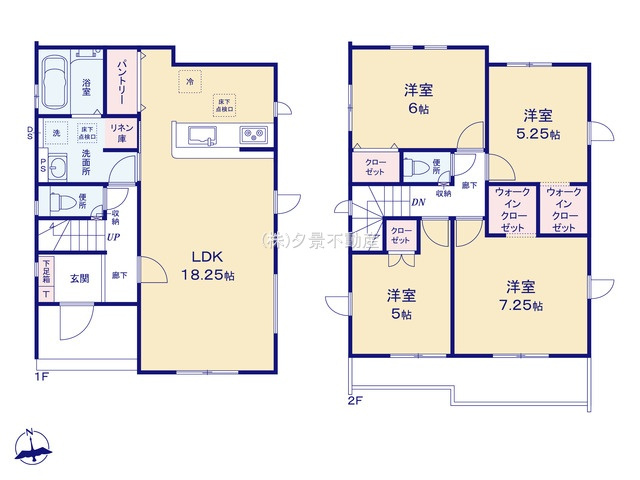 《仲介手数料無料》久喜市青葉３丁目5-5新築一戸建てグラファーレの間取り
