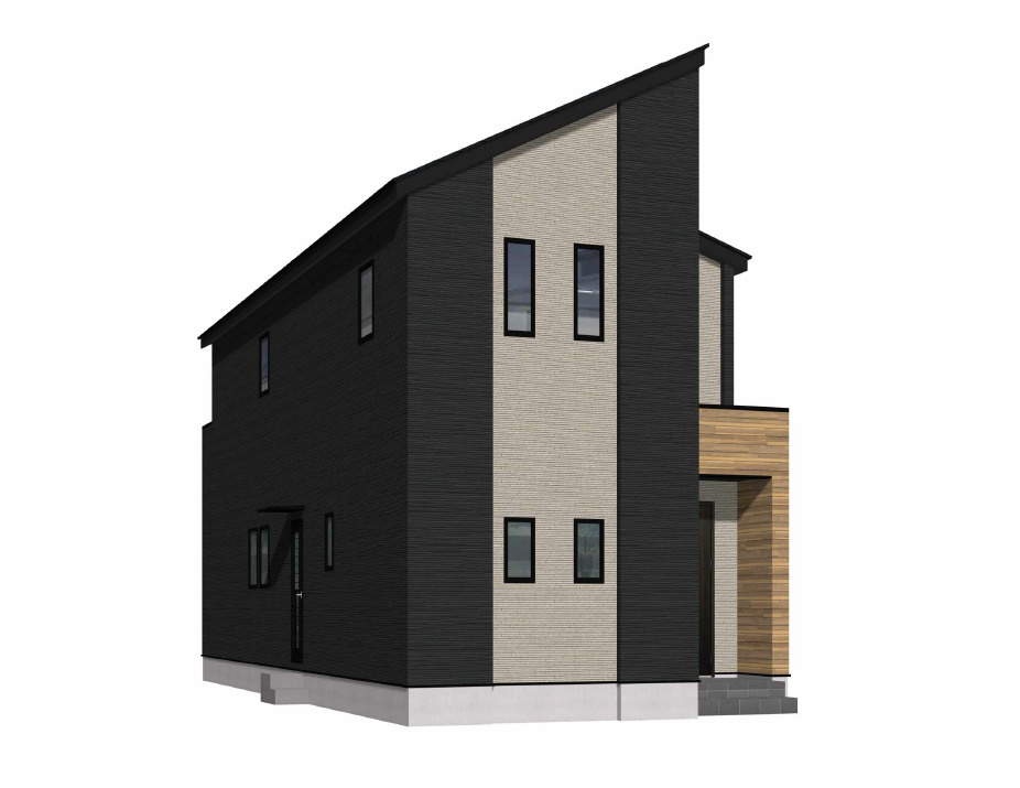 北九州市八幡西区中の原3丁目3期1号棟の外観パース|外観パースです