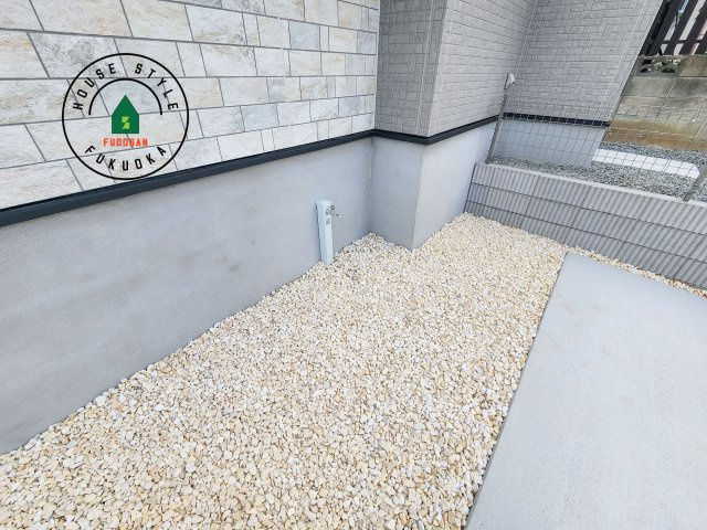 福岡市東区高美台3丁目第2-2棟（1号棟）の庭|お庭で自由な時間を過ごせます。