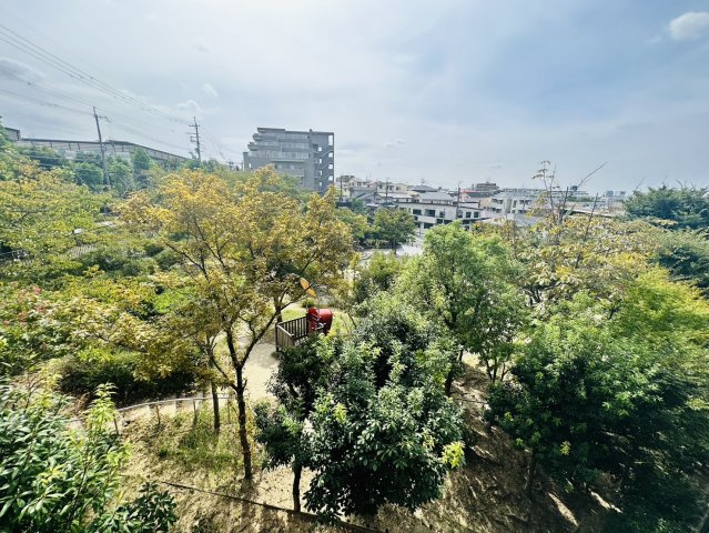 グランディア緑丘の展望|公園が隣接しており、緑豊かな眺望です