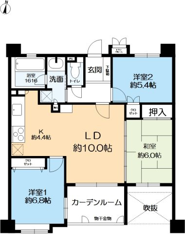 グランディア緑丘の間取り