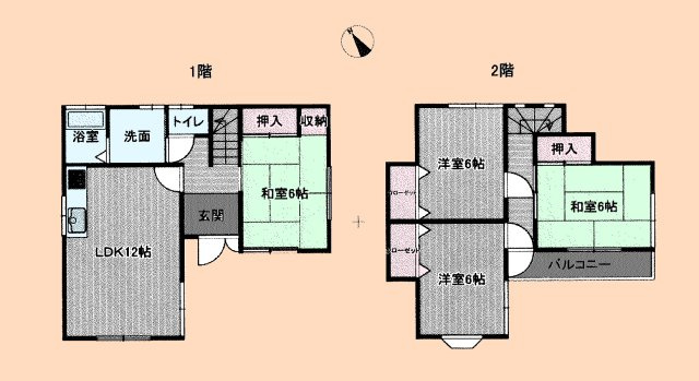 【間取り】 | 加須市道地　中古戸建