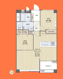 【間取り】 | 大森駅前住宅2号棟