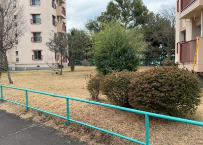 【中庭】 | 鶴川６丁目団地１８号棟 | 中庭（パティオ）とは、一つの建築物の内部に設けられた、壁などで囲われている庭のことを指します。コの字型、ロの字型が主流ですが、L字型の中庭もあります。最近では、インテリア性の高さからも人気があります。