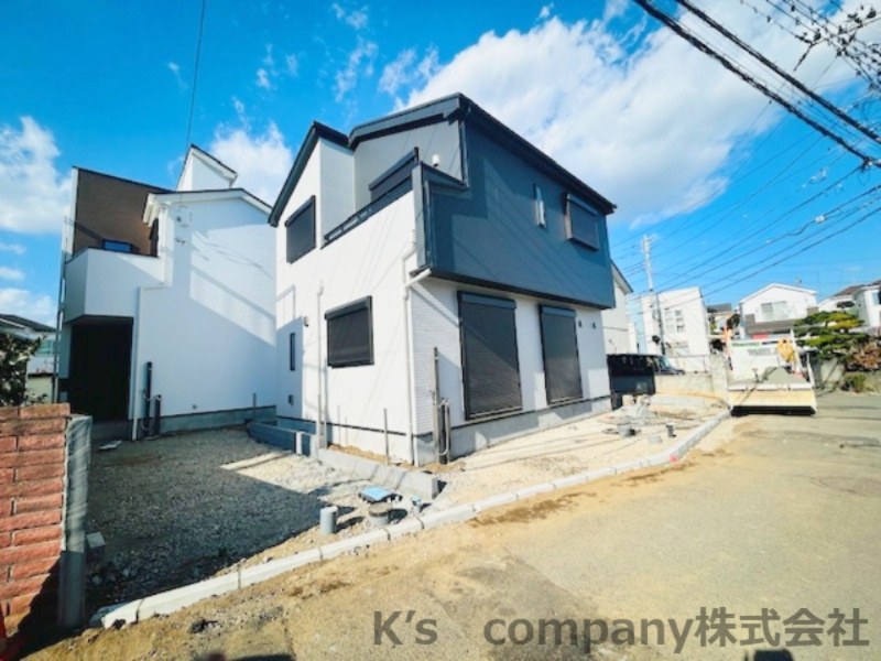 茅ヶ崎市松が丘2丁目　新築戸建　3号棟の前面道路含む現地写真|2025.11.3撮影◇