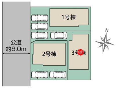 【区画図】 | 藤沢市菖蒲沢 新築戸建 全3棟