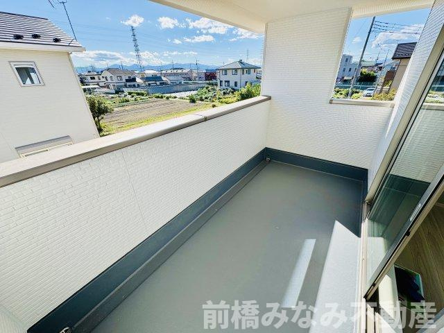 前橋市箱田町1期　限定1棟　アーバンスタイル　新築建売のバルコニー|開放的で明るい空間を演出してくれるバルコニーです
