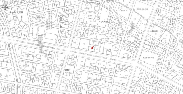 静岡県富士市　一棟ビルの地図