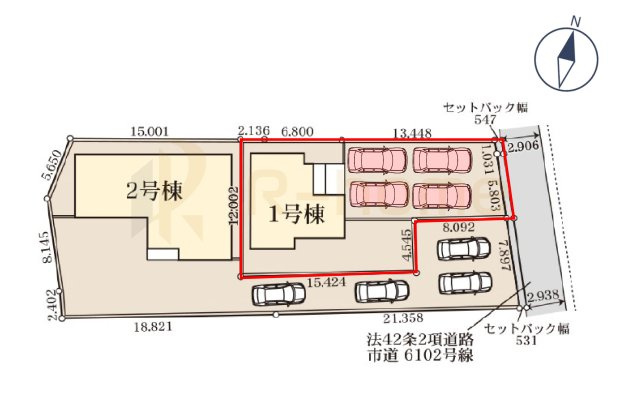常陸太田市馬場町3期　新築戸建て　1号棟の区画図|大きなお買い物だからこそ、メリット・デメリットを伝えさせて頂きます。
R-homeにお任せください♪