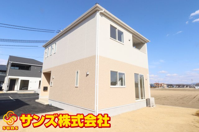 矢吹町東郷第3　　　2号棟　　　善郷小学校、矢吹中学区の外観|南西側から見た外観