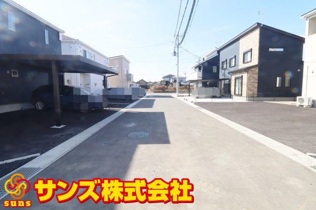 矢吹町東郷第3　　　2号棟　　　善郷小学校、矢吹中学区の外観|前面道路