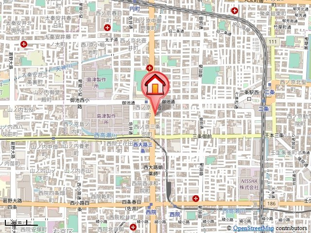 カーサグラン御池の地図