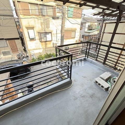 高柳7丁目車庫付き貸家のバルコニー