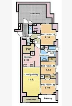 【間取り】 | デュフレ渋谷本町
