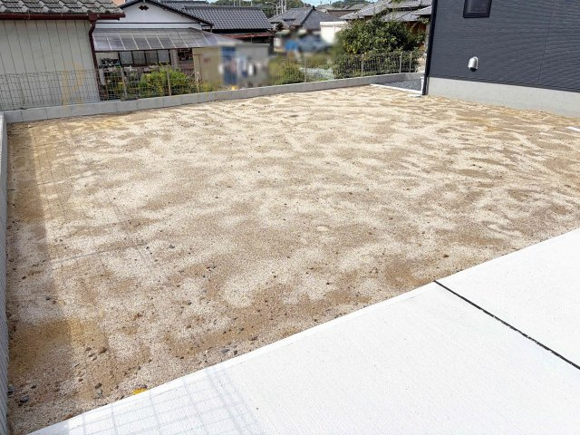 常陸太田市馬場町3期　新築戸建て　2号棟の庭|広々とした日当たりの良いお庭！お家時間を満喫できる嬉しい空間♪