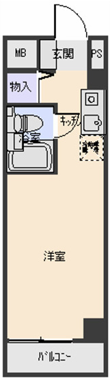 【間取り】 | セザール第3鶴見 |  