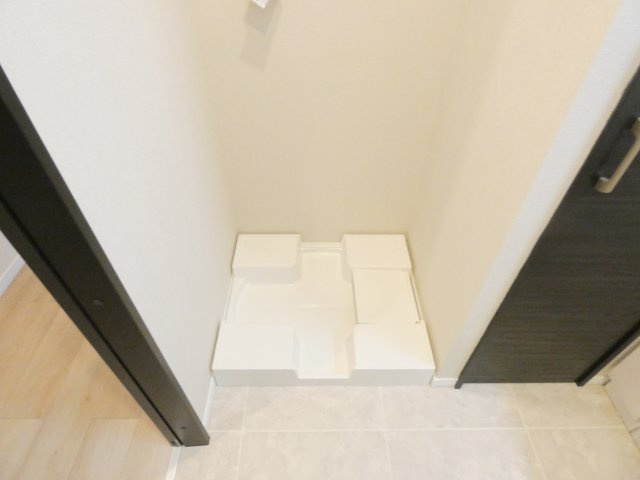 防水パン付きの洗濯機スペース