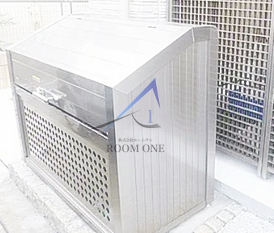 高見シャーメゾンのその他共用部分|敷地内ゴミ置き場です。