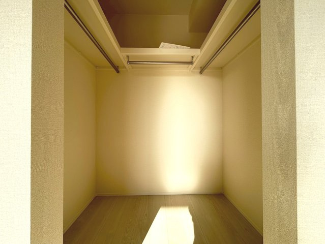 リーブルガーデン　一宮市千秋町加納馬場第7　全4区画分譲の収納|ウォークインクローゼットです。