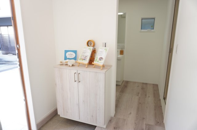 越谷市大字弥十郎 新築一戸建の玄関