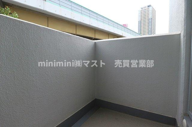 中津グランドハイツのバルコニー