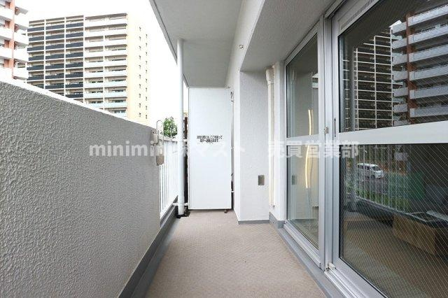 中津グランドハイツのバルコニー