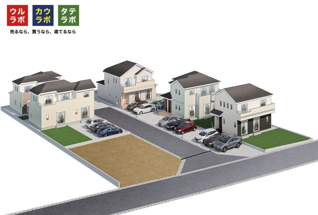 裾野市深良Ⅰ　新築戸建　全６棟　A号棟の外観パース|外観パースです