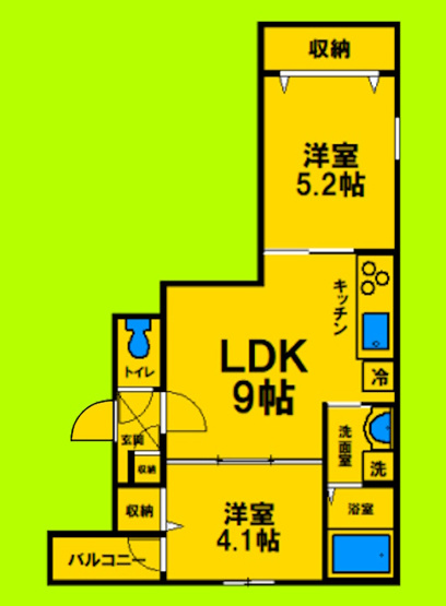 【間取り】 | ブラン立花 | 1SLDKタイプ
