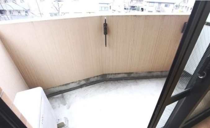 ヴェルト上野毛　分譲　常時ゴミ出し可　セキュリティ充実のバルコニー