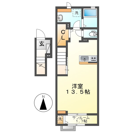 【間取り】 | エムズガーデンB