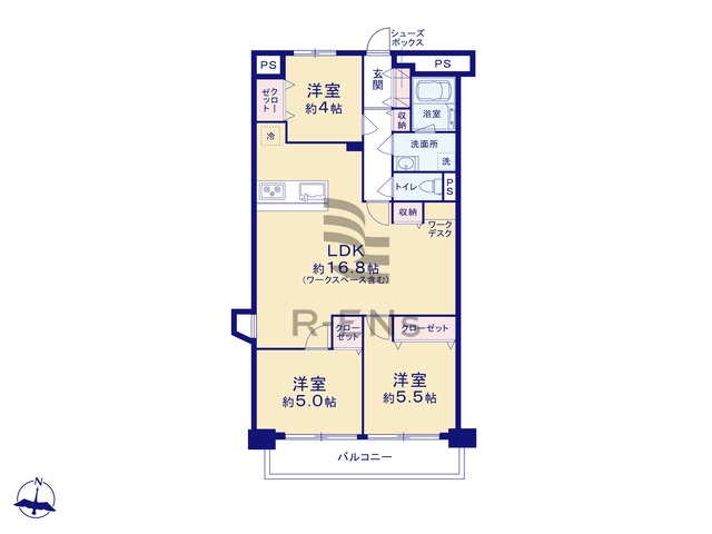 【間取り】 | 保谷パークハウス　B棟 | 2025年10月にリフォーム済みで水回りも一新され快適に
