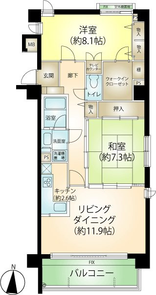 ゼファー熱海シーヒルズの間取り