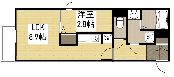 月光江波東弐番館の間取り