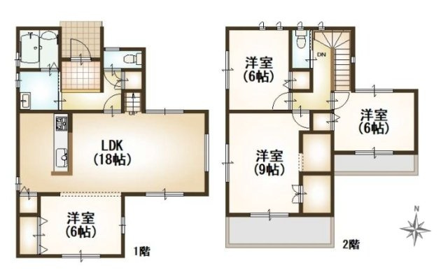 【中古戸建】前橋市六供町3丁目の間取り|■間取り図｜敷地面積：178.17（約53.89坪）　建物面積：91.91（約27.80坪）