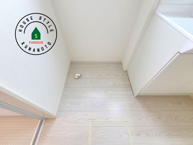 菊池市泗水町吉富第4₋3棟(2号棟)の内観：施工例|ランドリースペースとなります。広々して有効的にご使用できます。 