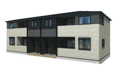 【外観パース】 | ファミーユ柴崎 | 外観パースです。