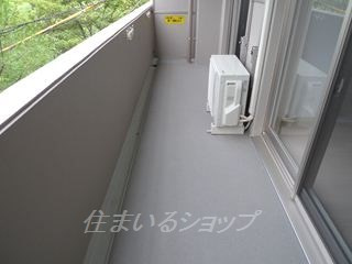 広島市安佐北区倉掛３丁目の賃貸マンションのバルコニー|広いバルコニー