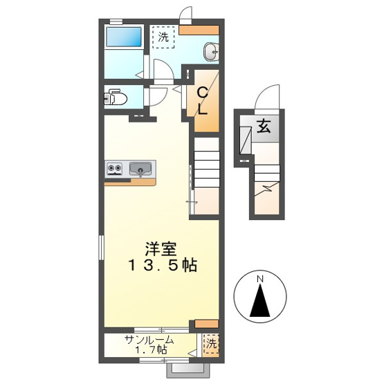 【間取り】 | エムズガーデンB