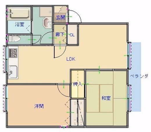 グランパレ陽向の間取り