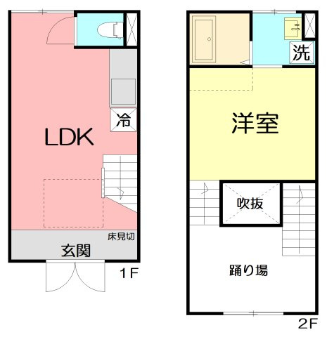 TSUBANA　F棟の間取り