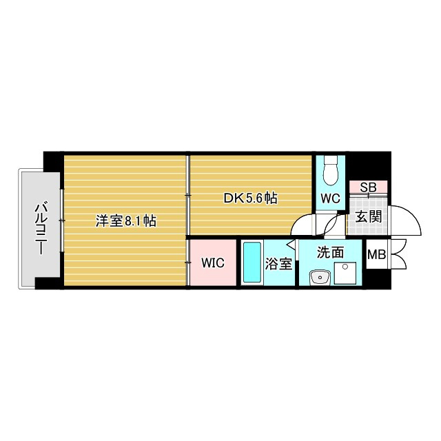 アスリート江坂Ⅱ番館の間取り