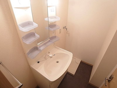 【洗面所】 | ラスルプレイス | シャワー付きの洗面台