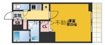 【間取り】 | S-RESIDENCE大曽根駅前 | 間取りです。
