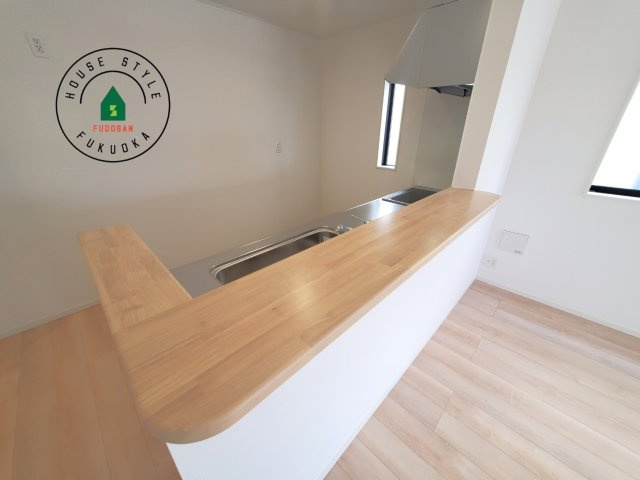 大野城市乙金3丁目第3-１棟（1号棟）の内観：施工例|ダイニングとリビングのメリハリが付けやすい空間設計になっています。