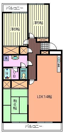 パーセル武創Ⅰの間取り