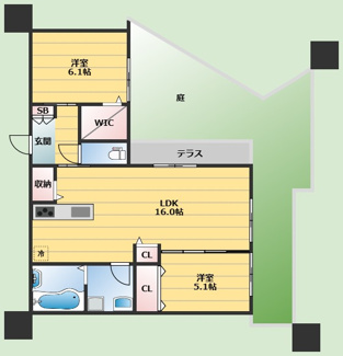 【間取り】 | グリュック片山