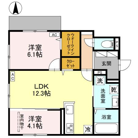 ヴェールエール太子堂の間取り