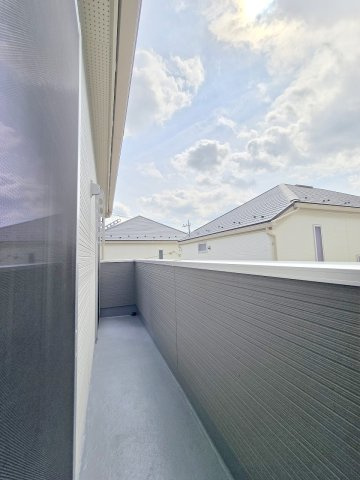 羽村市羽加美3丁目　新築　全9棟　4号棟のバルコニー